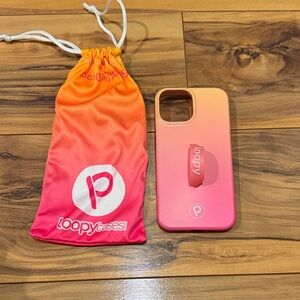 Pink Lemonade Ombré Loppy Case for iPhone 13 mini